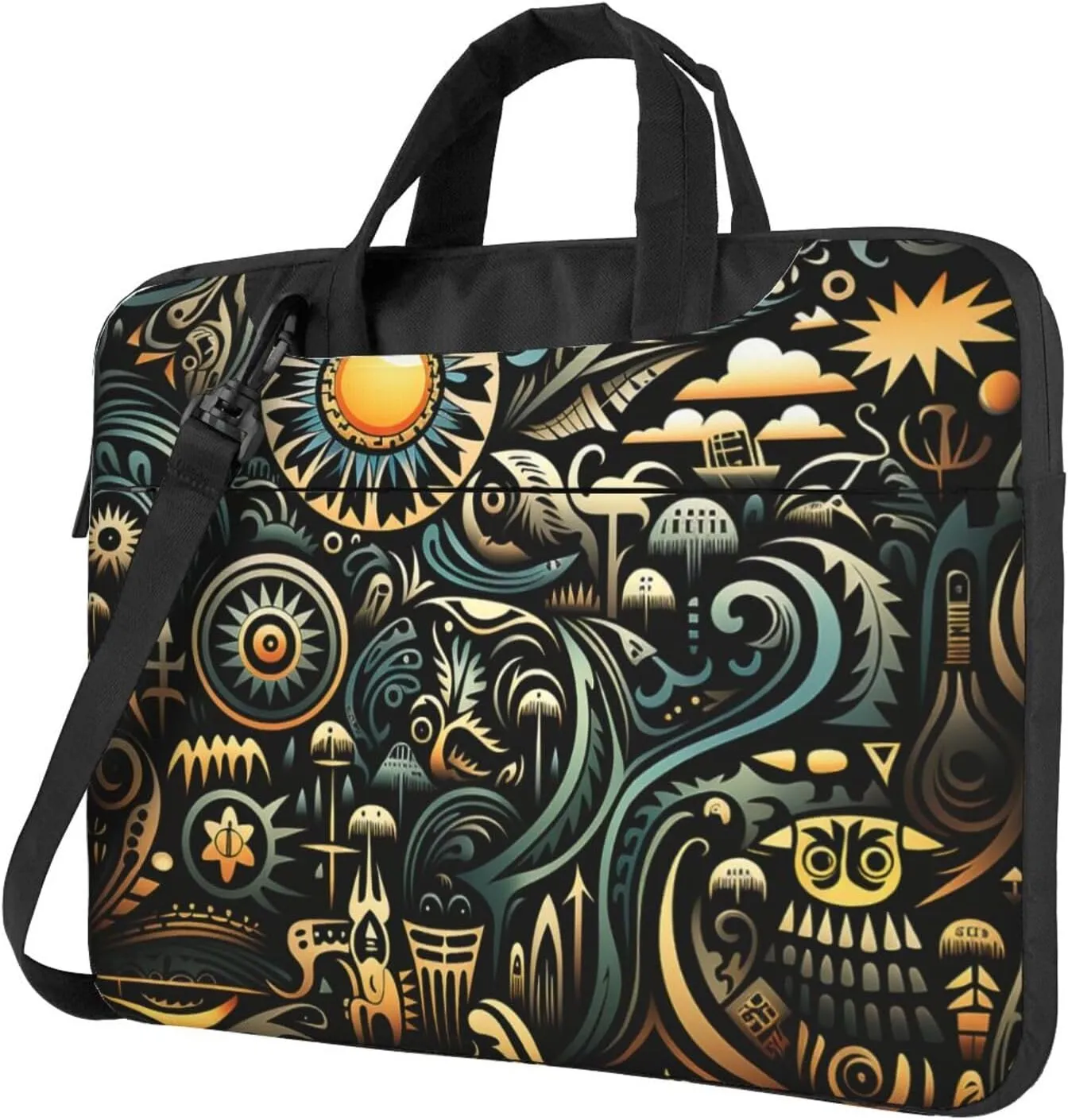 Laptop Sleeve 15.6 inch Sleeve for Women Men Complex Graphics Notebook Shockproof Laptop Case Carrying Case