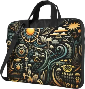 Laptop Sleeve 15.6 inch Sleeve for Women Men Complex Graphics Notebook Shockproof Laptop Case Carrying Case