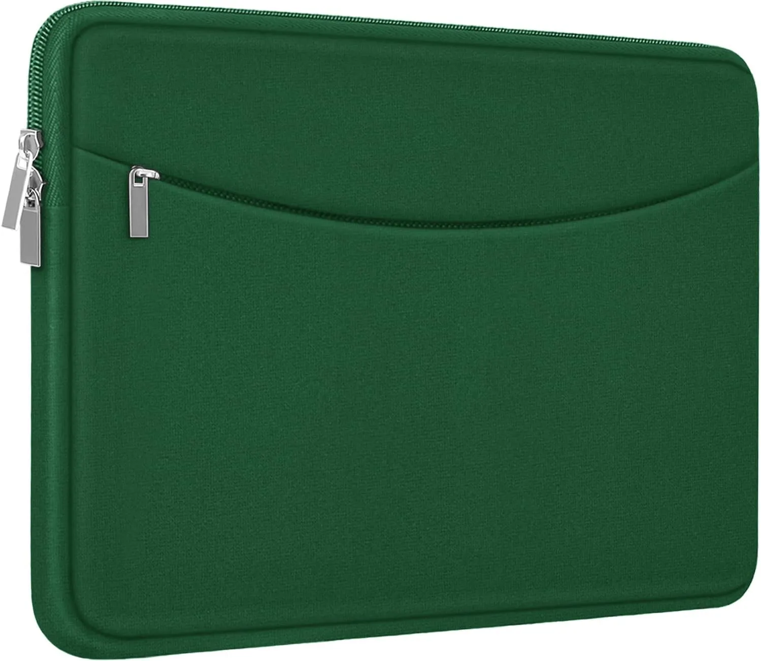 Laptop Sleeve Bag 14 inch, Shockproof Protective Laptop Cover Briefcase Carrying Computer Bag with Accessory Pocket Portable Computer Sleeve for 14" MacBook, HP, Dell, Lenovo, Acer, Green