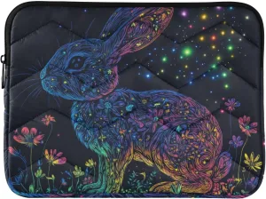 Laptop Sleeve Case 15-16 Inch Thin Laptop Storage Bag Cute Lop-Eared Rabbit Travel Laptop Sleeve Bag for Work Travel