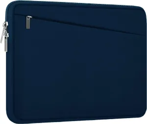 Laptop Sleeve Case, 15.6 inch, Durable Computer Carrying Bag Protective Case Briefcase Handbag with Front Pocket, Slim Laptop Cover for 15.6 Inch HP, Dell, Lenovo, Asus, Notebook, Blue