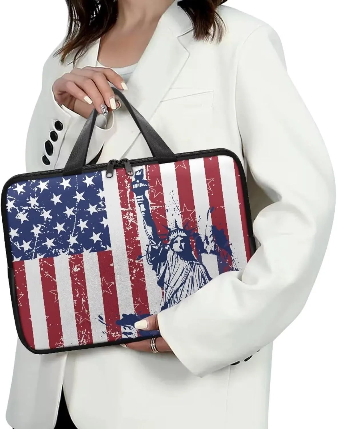 Laptop Sleeve Case Travel Laptop Bag with Handle Waterproof Carrying Briefcase Women Large Capacity Tablet Bag