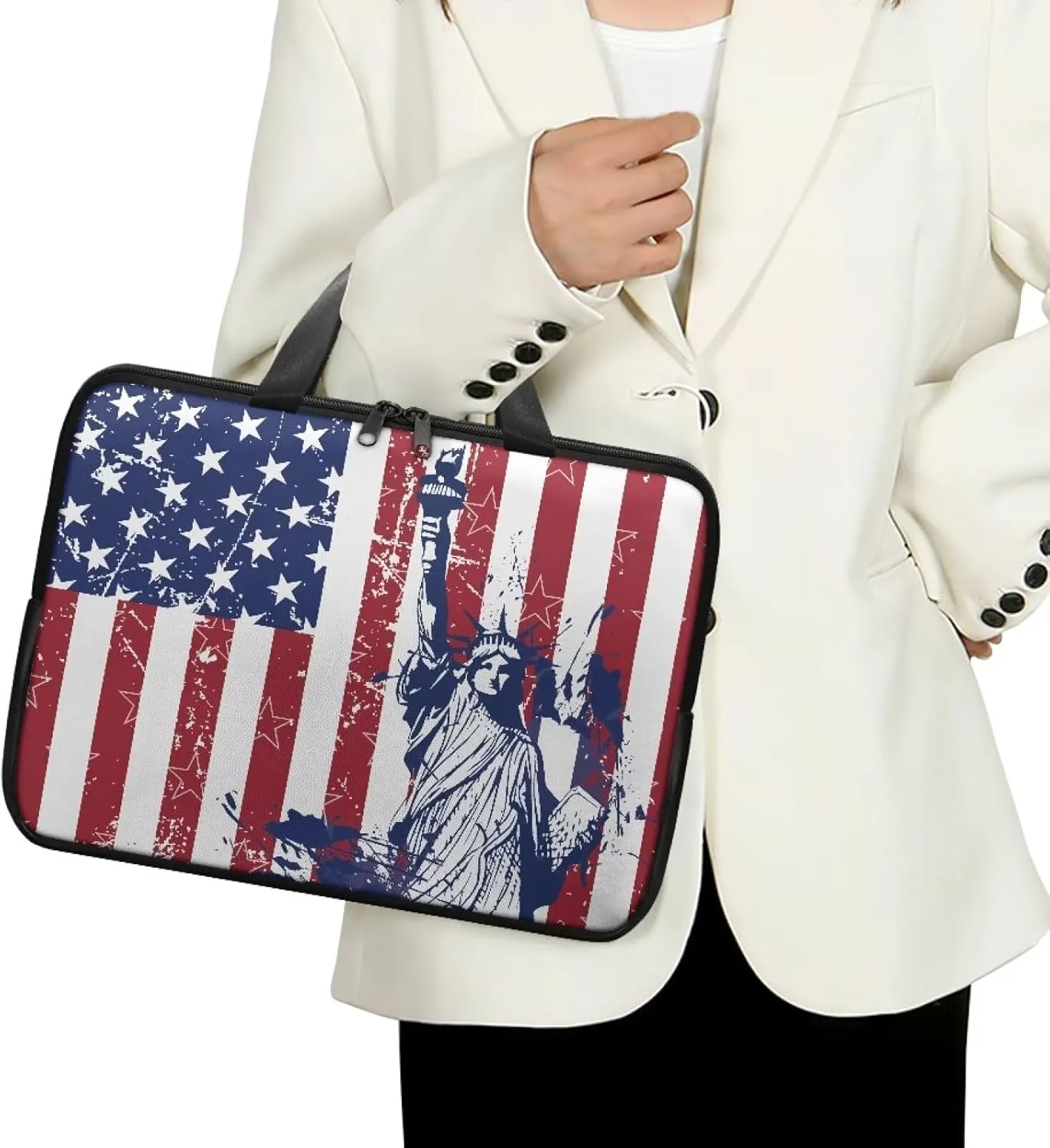 Laptop Sleeve Case Travel Laptop Bag with Handle Waterproof Carrying Briefcase Women Large Capacity Tablet Bag