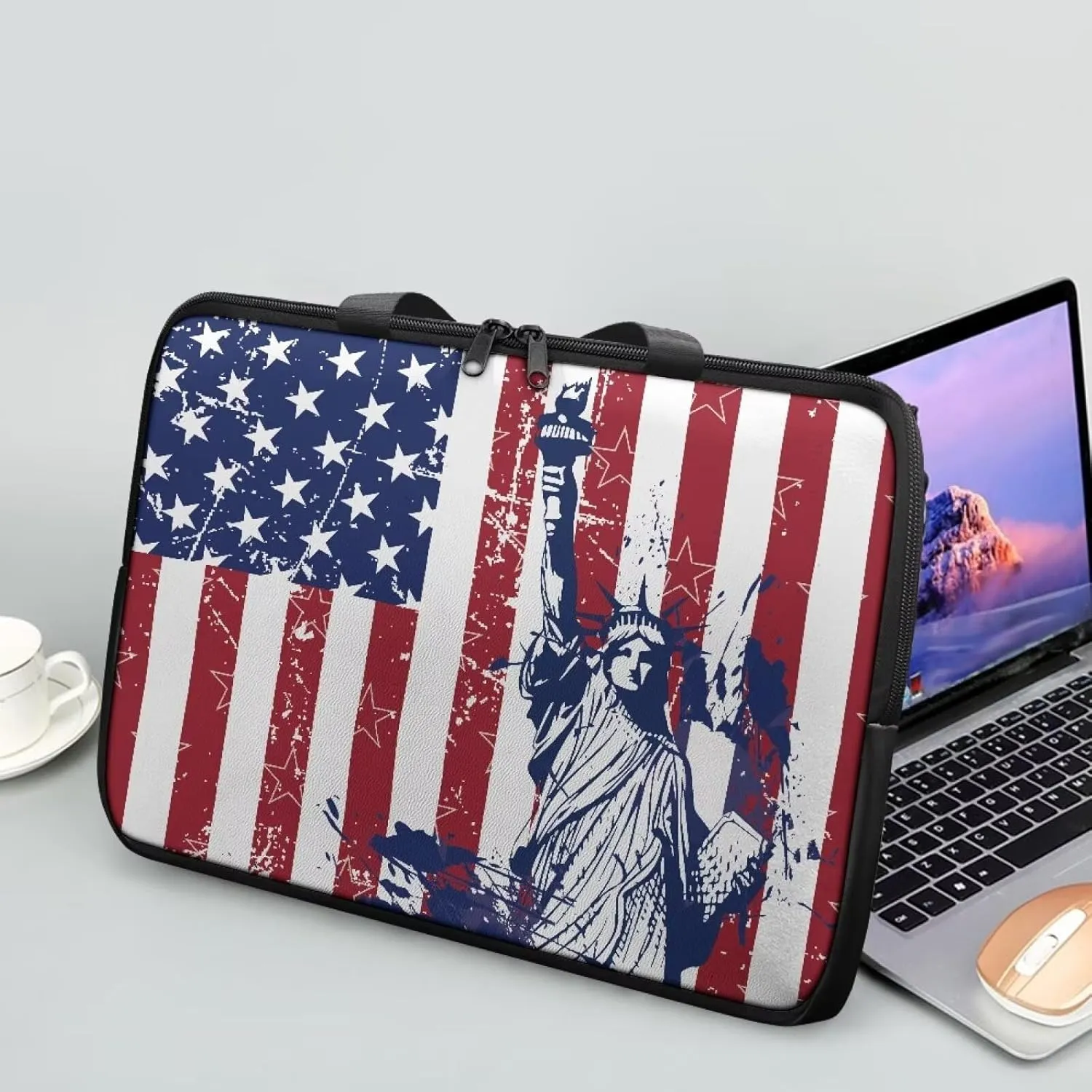 Laptop Sleeve Case Travel Laptop Bag with Handle Waterproof Carrying Briefcase Women Large Capacity Tablet Bag