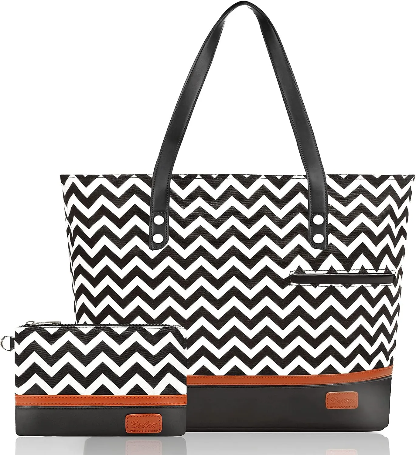 Laptop Tote Bag for Women Large Canvas Womens Briefcase Waterproof Computer Bag Work Bags for Women Fits 15.6 inch Laptop