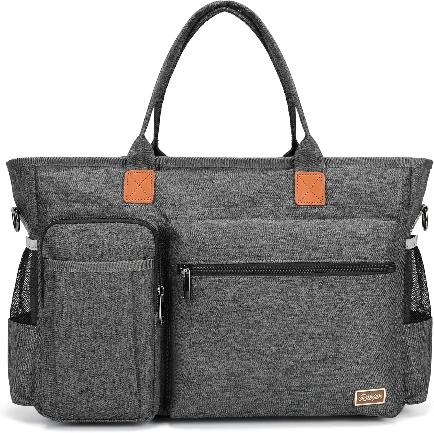 Laptop Tote Bag, Middle Size Computer Messenger Teacher Bag with 15.6'' Padded Laptop Sleeve