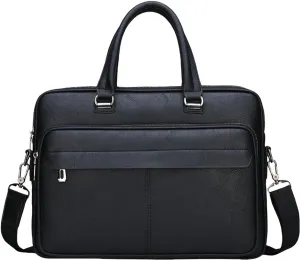 leather Laptop Bag for Men 16.1 inch,Premium Laptop Briefcase Fits,onvertible Computer Handbags Shoulder Crossbody Bag