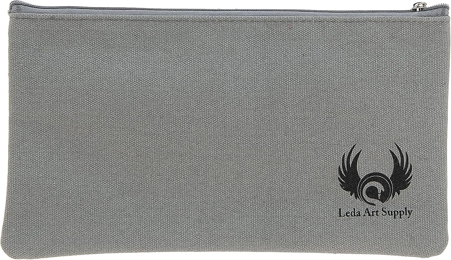 Leda Canvas Pencil Bag (9 x 5 inches) for Colored Pencils, Graphite and Charcoal Pencils, pens, Crayons and Other Drawing Materials