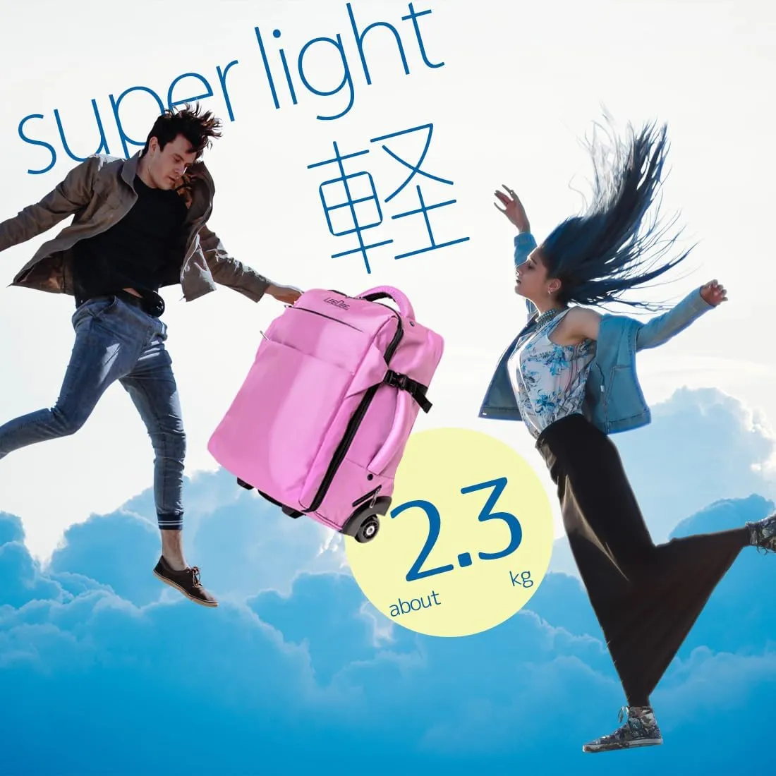 LeeDee Rolling Backpack, Wheeled backpack, Backpack with wheels, Business, Travel, Laptop, Carry-on luggage (Gold)