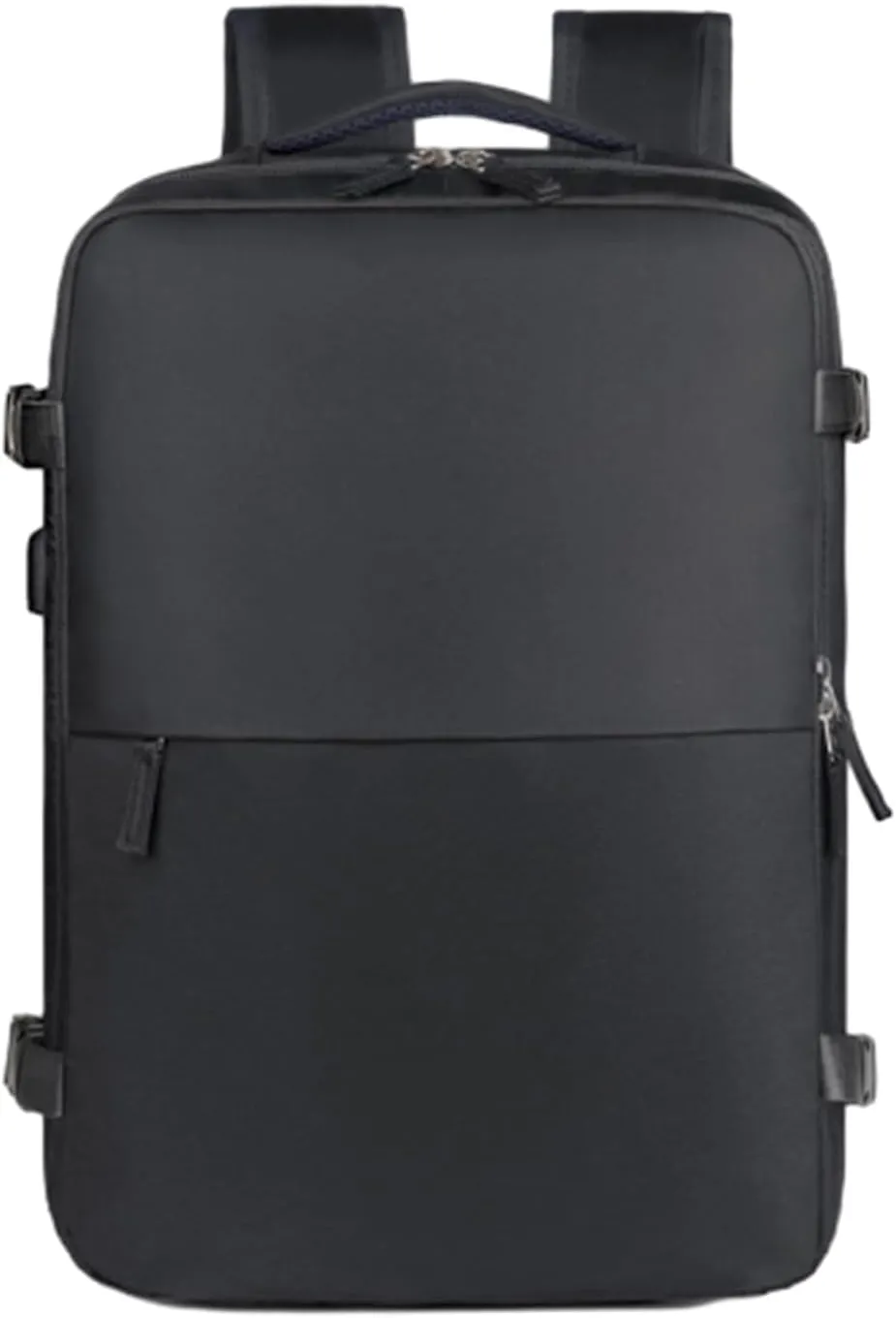 Levette Bag, Levettevac Backpack, Expandable Large Capacity Water-Resistant Business Daypack Travel with USB Charging Port (black)