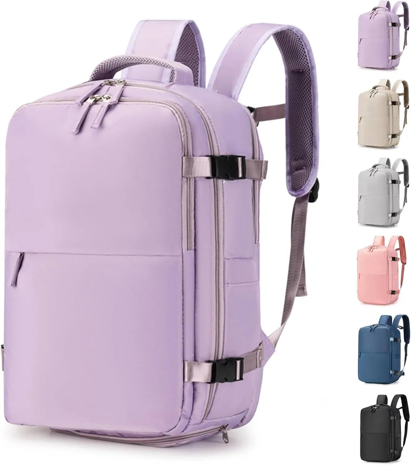 Levettevac Mochila, Levettebag Backpack - Large Capacity Bag with Separate Compartment | Travel Bag Carry On Luggage (Purple)