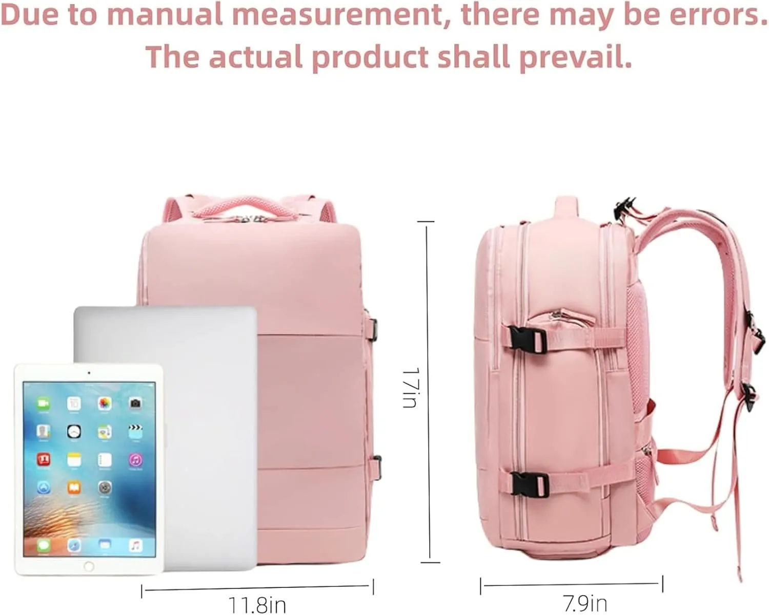 Levettevac Mochila, Levettevac Backpack, Levettebag Backpack, Levette Vac Bag, Large Capacity Bag with Separate Compartment (Pink)