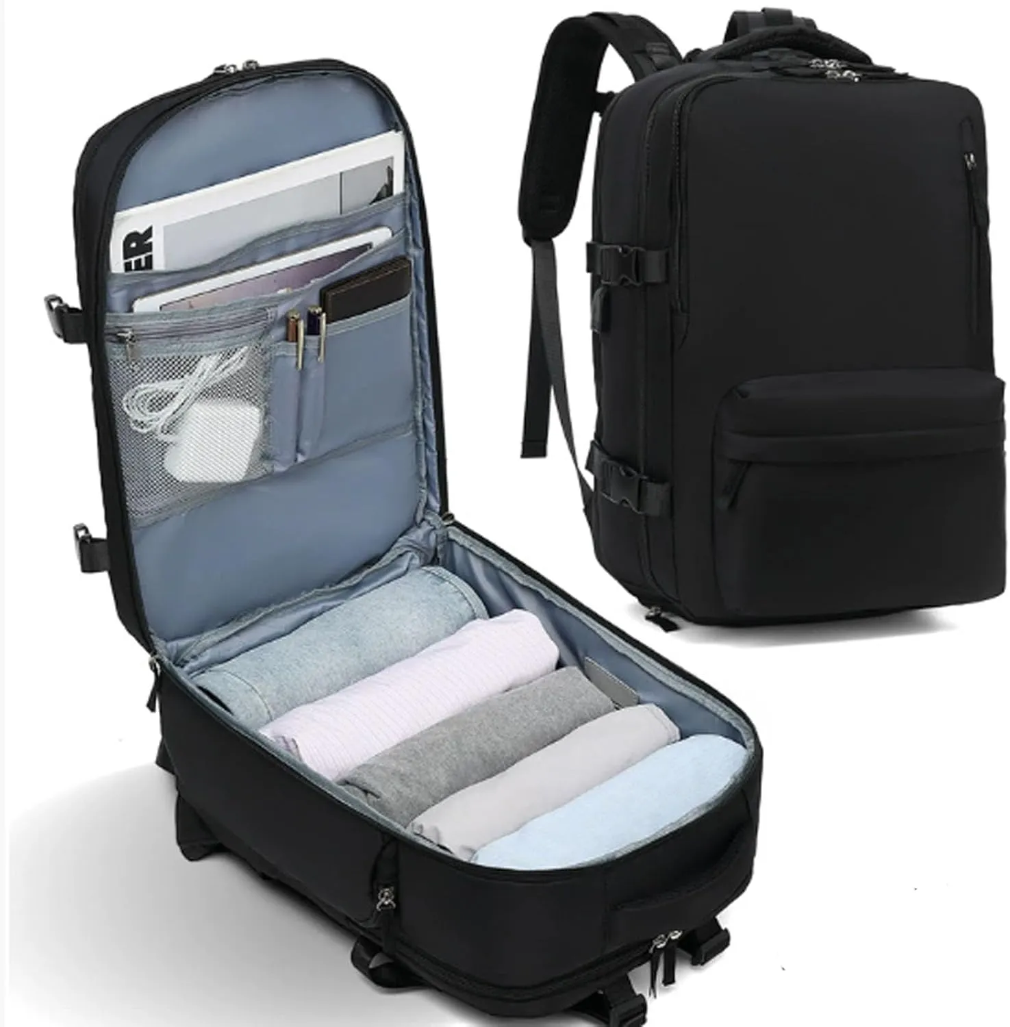 Levettevac Mochila, Levettevac Backpack, Suitable for Short Trip and Business, Small Travel Backpack for Women (P)
