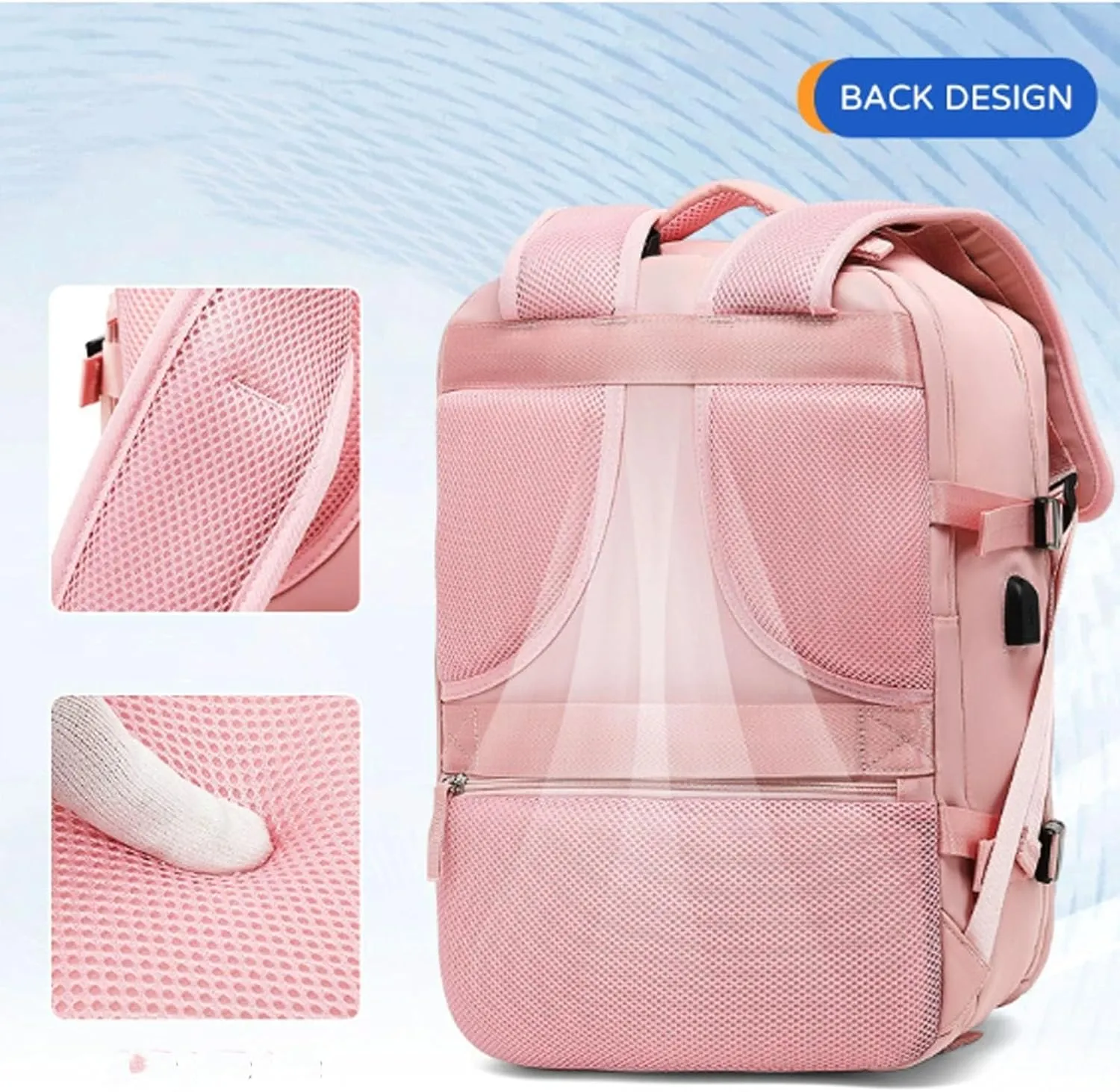 Levettevac Mochila, Levettevac Backpack, Suitable for Short Trip and Business, Small Travel Backpack for Women (P)
