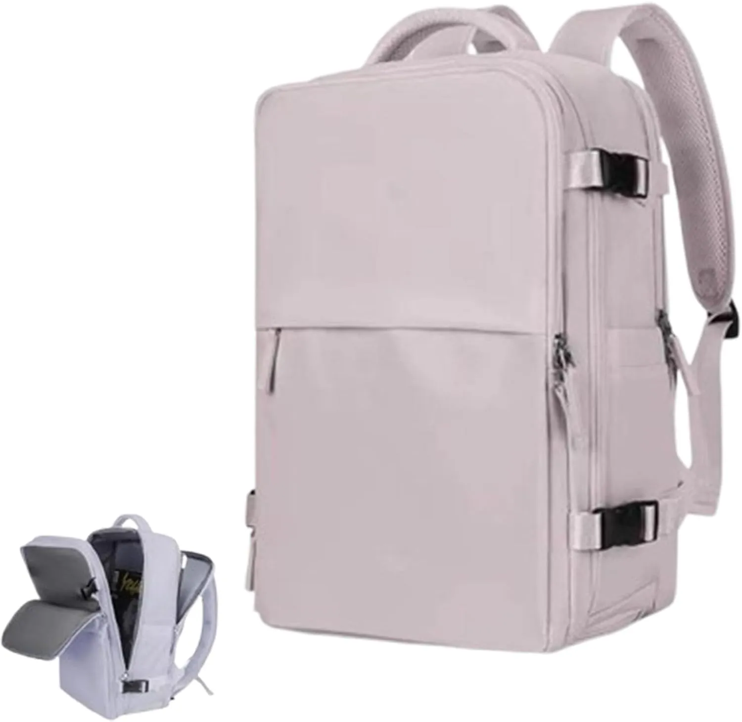 Levettevac Mochila, Levettevac Backpack, Suitable for Short Trip and Business, Small Travel Backpack for Women (Pink B)