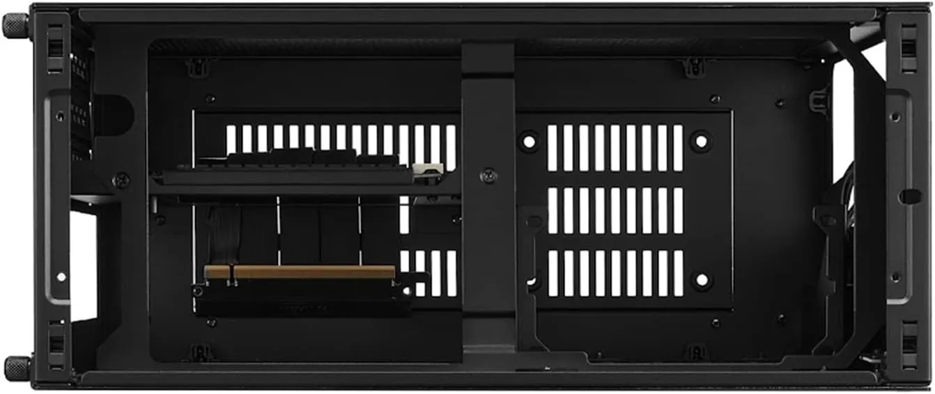 Lian Li A4-H2O Small Case - Mini ITX - Aluminum Exterior & SPCC Steel Interior - PCIe 4.0 - Easy AIO Installation - Supports SFX/SFX-L Power Supply (A4-H2O A4 BLACK)