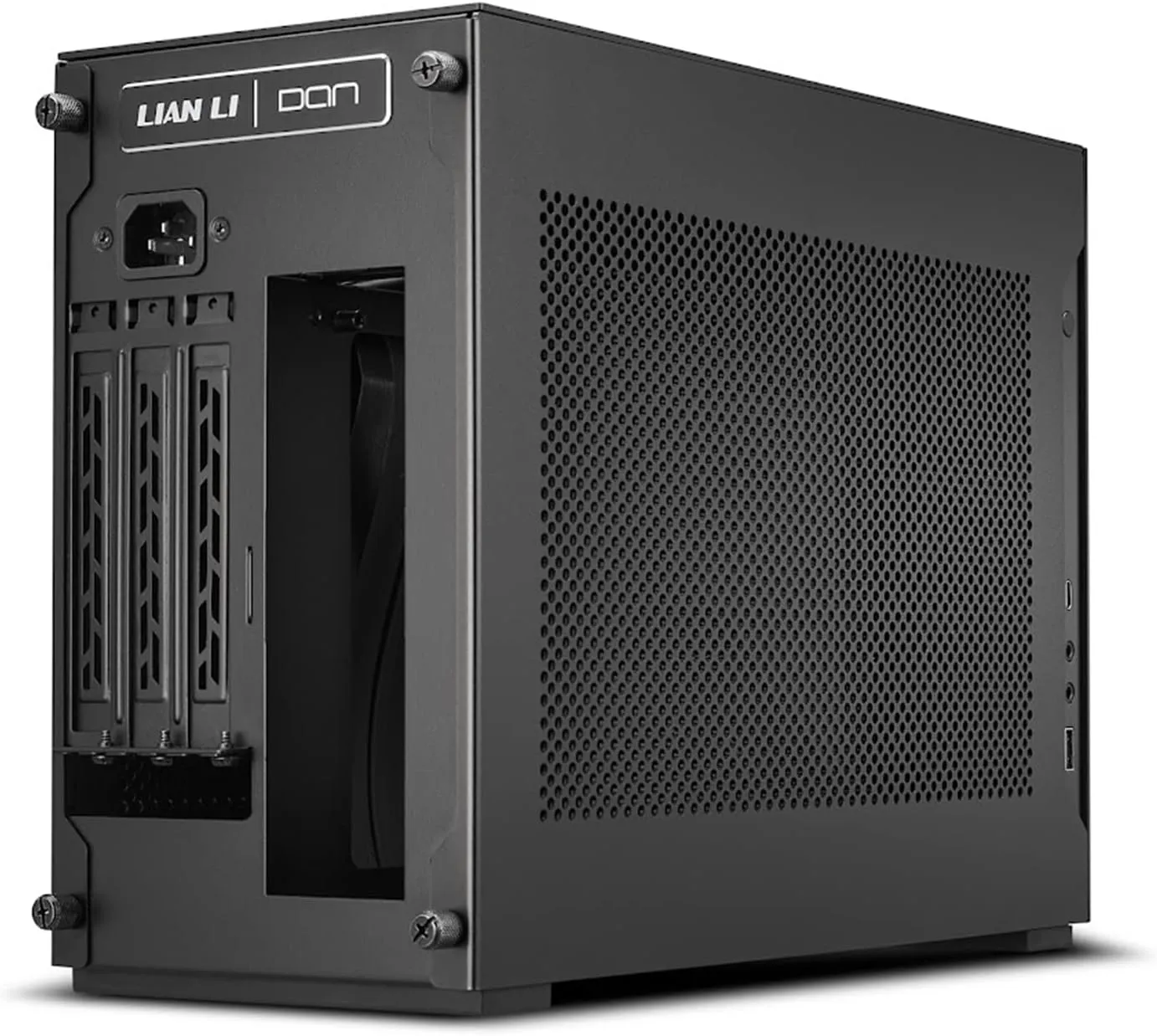 Lian Li A4-H2O Small Case - Mini ITX - Aluminum Exterior & SPCC Steel Interior - PCIe 4.0 - Easy AIO Installation - Supports SFX/SFX-L Power Supply (A4-H2O A4 BLACK)