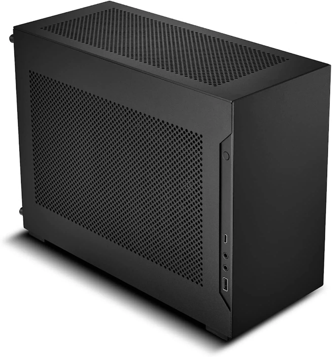 Lian Li A4-H2O Small Case - Mini ITX - Aluminum Exterior & SPCC Steel Interior - PCIe 4.0 - Easy AIO Installation - Supports SFX/SFX-L Power Supply (A4-H2O A4 BLACK)