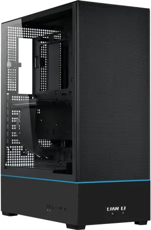 Lian Li SUP01 RGB Tempered Glass ATX Small Tower Computer Case, Black