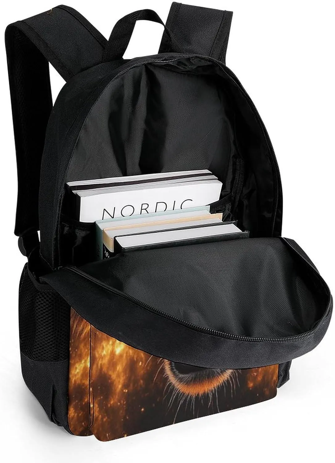 Lightweight Daypack Backpack for Trekking Work Running - Big Capacity Multipurpose Anti-Theft Bookbag, Fire Tigers Business Computer Bag