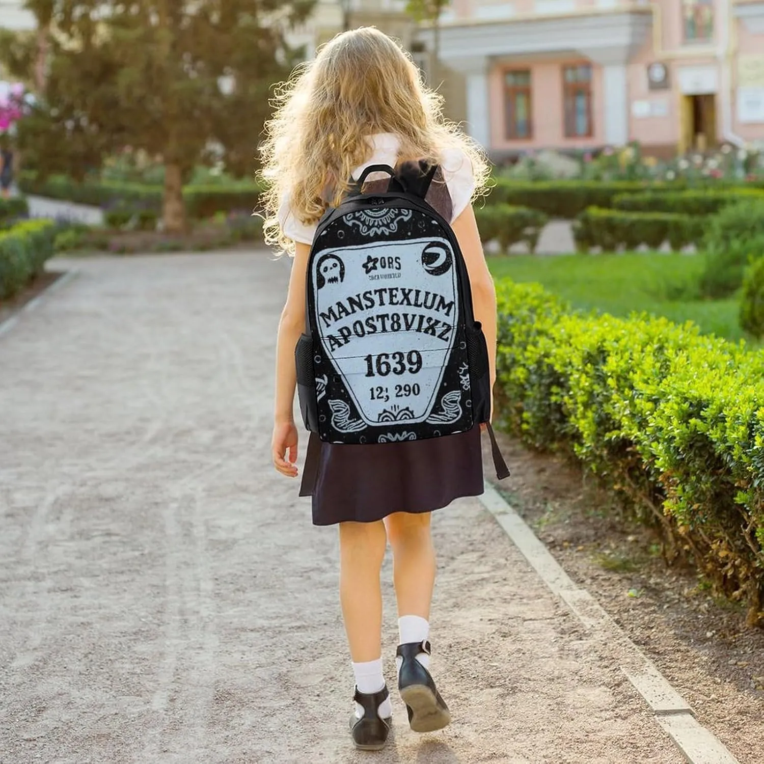 Lightweight Daypack Backpack for Trekking Work Running - Big Capacity Multipurpose Anti-Theft Bookbag, Magic Spirit Board Witch Art Business Computer Bag