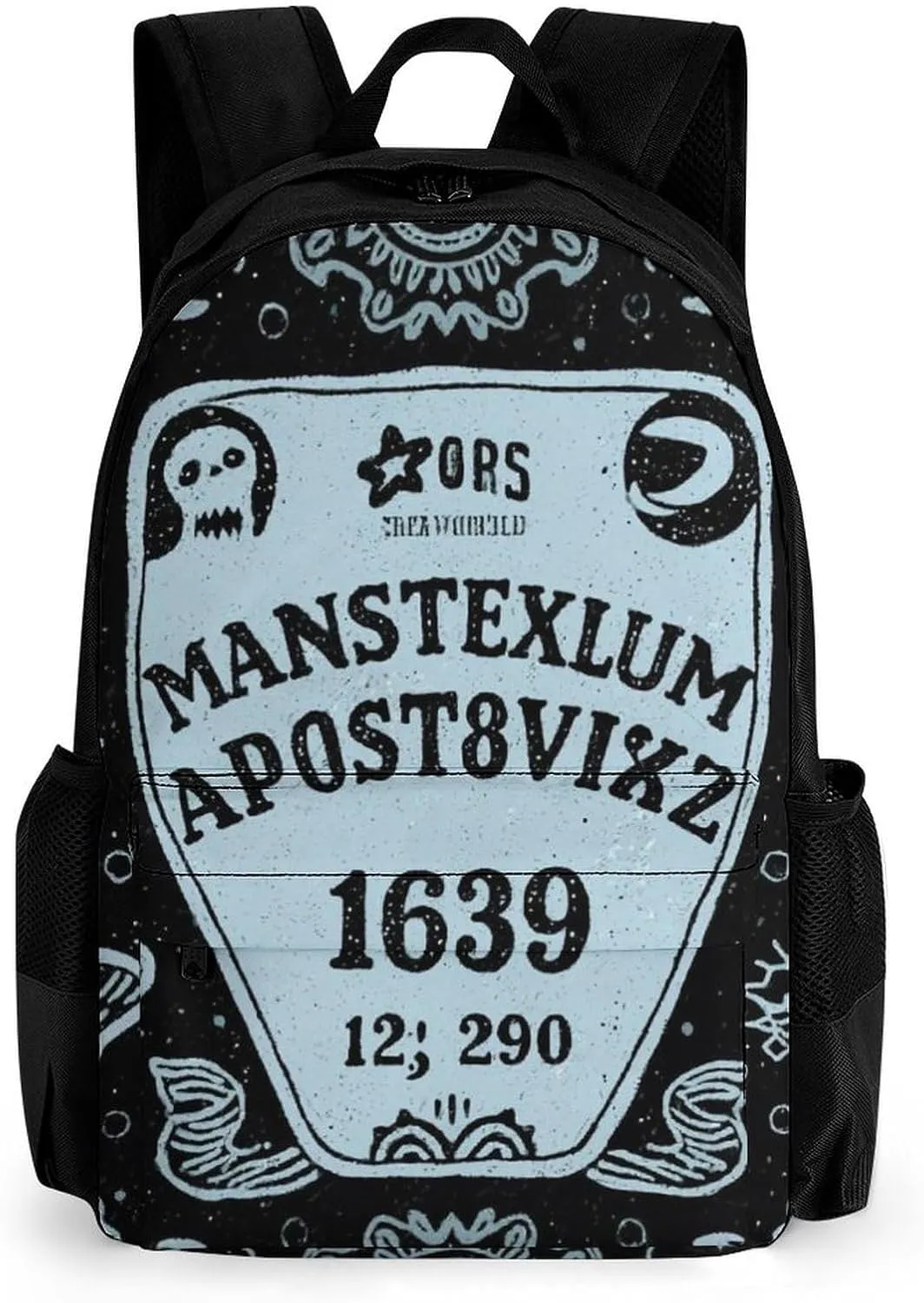 Lightweight Daypack Backpack for Trekking Work Running - Big Capacity Multipurpose Anti-Theft Bookbag, Magic Spirit Board Witch Art Business Computer Bag