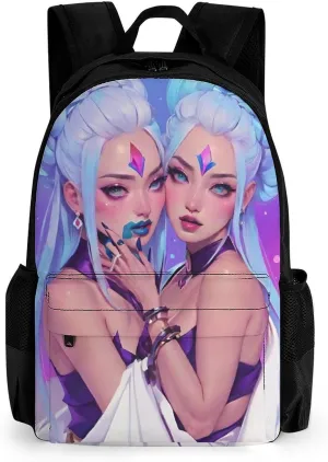 Lightweight Daypack for Camping Business Walking Cycling - Large Capacity Anti-Theft Multipurpose Bookbag, Lesbian Moon Goddess Pride Gay Lgbt Woman Art Gym Outdoor Hiking Backpack