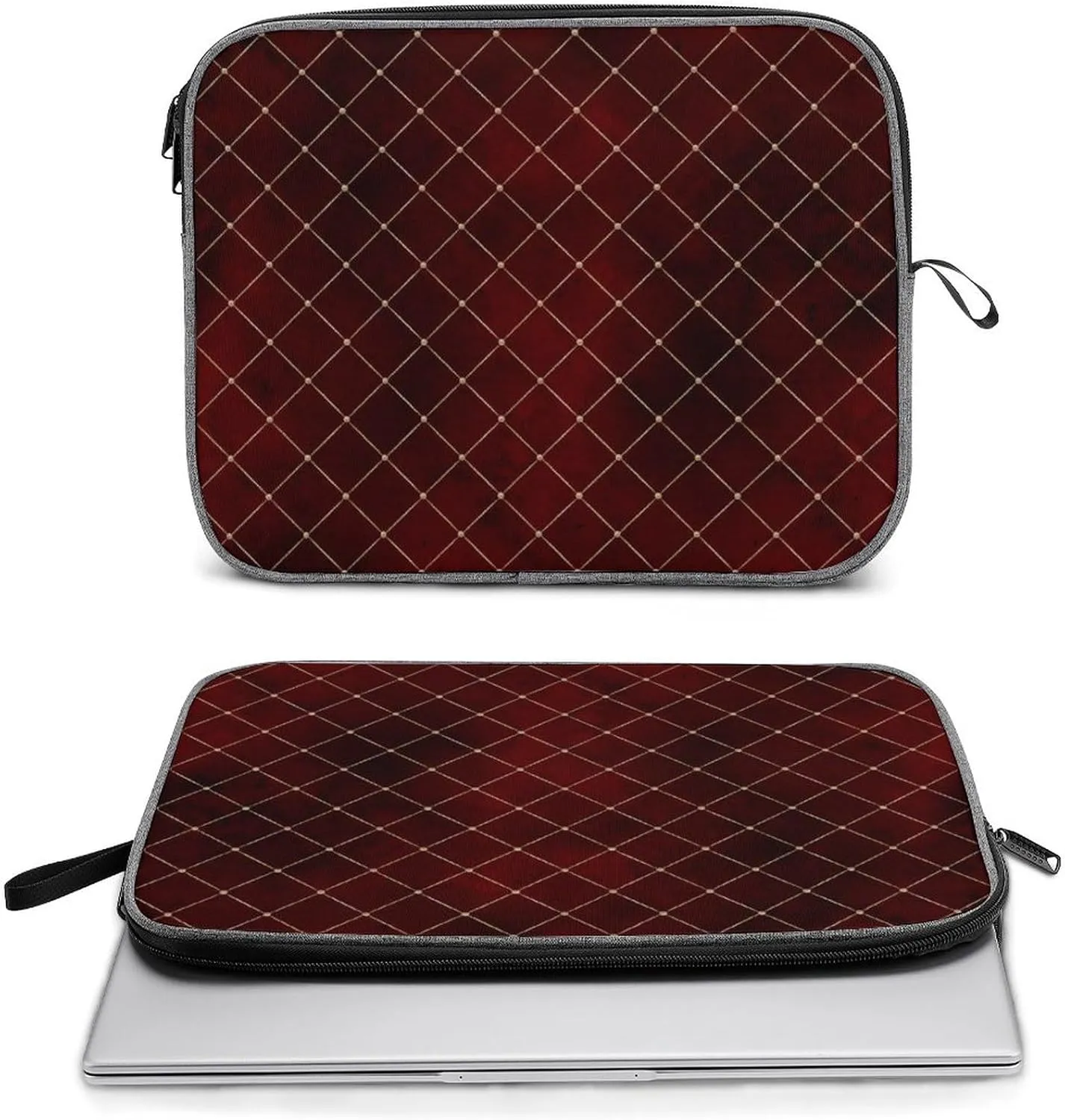 Lines Navy Blue And Yellow Large Capacity Portable Laptop Case Unisex