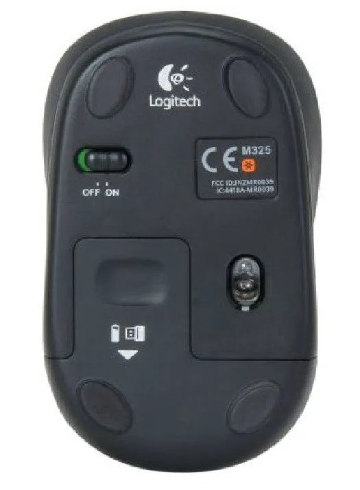 Logitech M325 Wireless Mouse - 2 Buttons 1 Wheel - USB RF Wireless Optical - 100