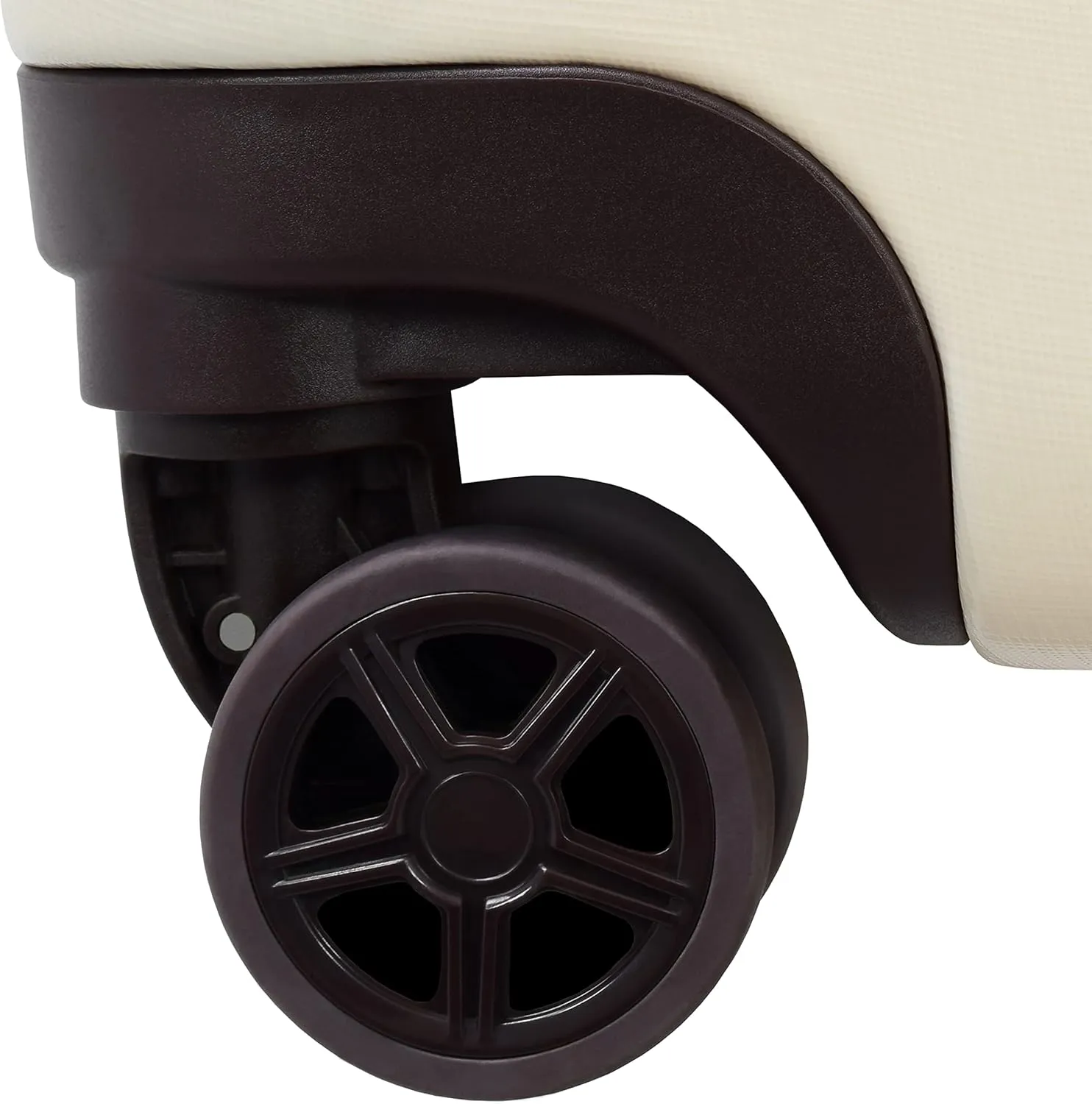 London Fog Brentwood II Expandable HARDSIDE Spinner, Cream, 25-Inch