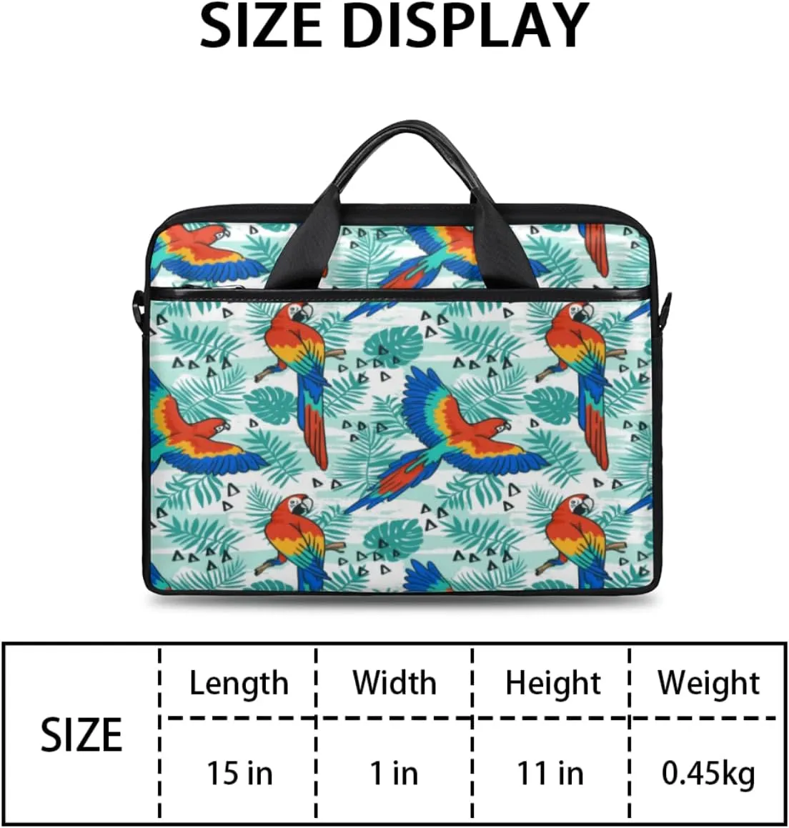 Love Penguin Laptop Bag for Men Women 13-15 Inch Case Bags Sleeve Shoulder with Anti Slip Removable The Pad Straps