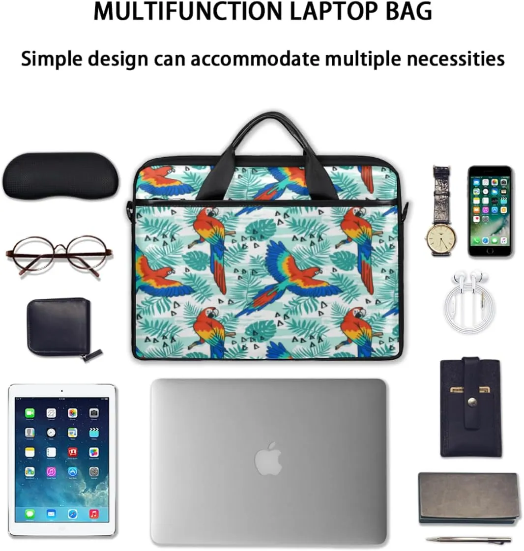 Love Penguin Laptop Bag for Men Women 13-15 Inch Case Bags Sleeve Shoulder with Anti Slip Removable The Pad Straps