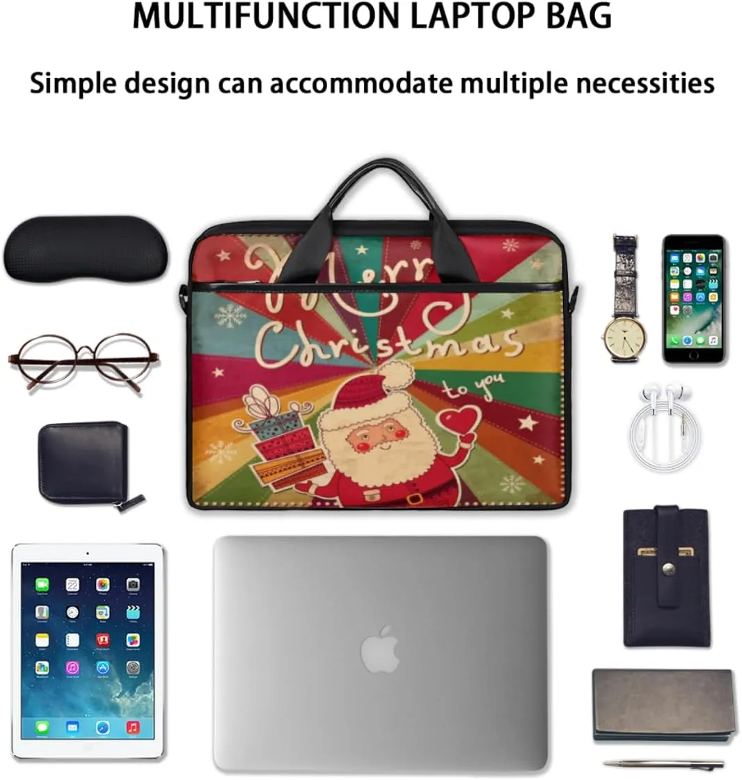 Love Penguin Laptop Bag for Men Women 13-15 Inch Case Bags Sleeve Shoulder with Anti Slip Removable The Pad Straps