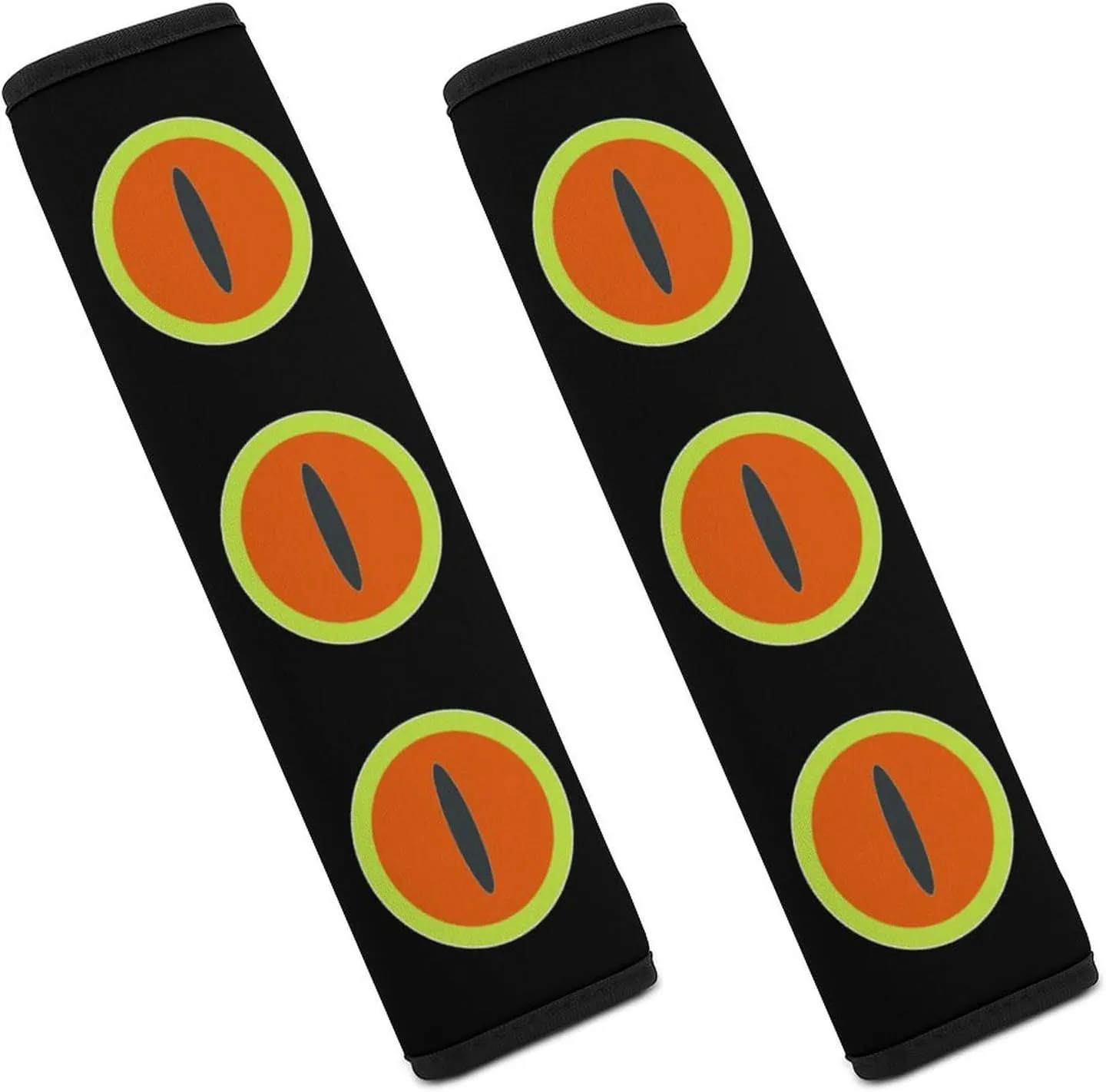 Lovely Frog Eyes Fashion Car Seat Belt Cover Pad for Shoulder Bag Camera Soft Comfort Accessories 2PCS