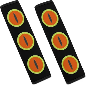 Lovely Frog Eyes Fashion Car Seat Belt Cover Pad for Shoulder Bag Camera Soft Comfort Accessories 2PCS