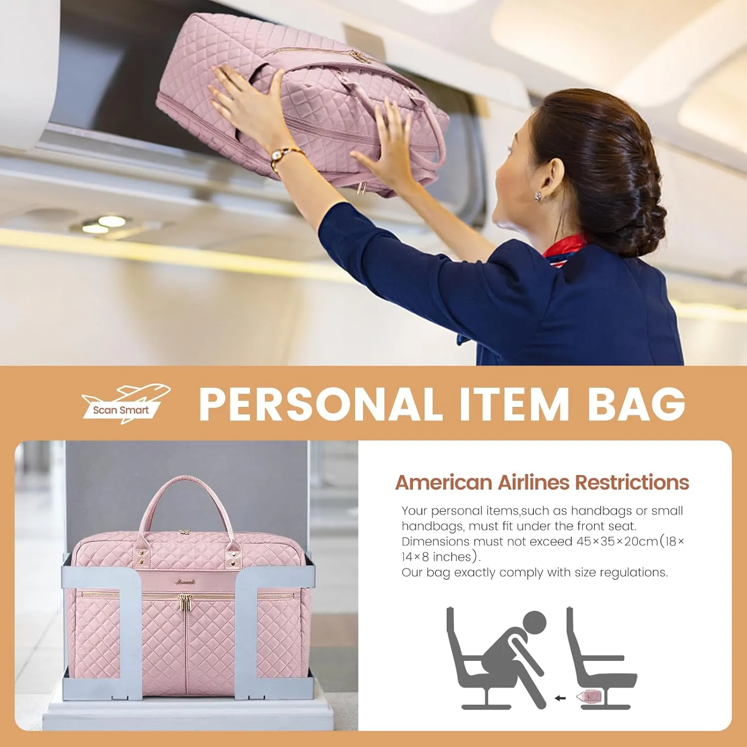 LOVEVOOK Travel Duffle Bag - Weekender, Carry On Overnight, Gym Duffel with Laptop Compartment & Wet Pocket, Hospital Bag