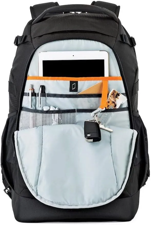 Lowepro LP37131, Flipside 500 AW II Camera Backpack, Fits Mirrorless, Compact Drone, DSLR with Lens, Extra Lenses, Black
