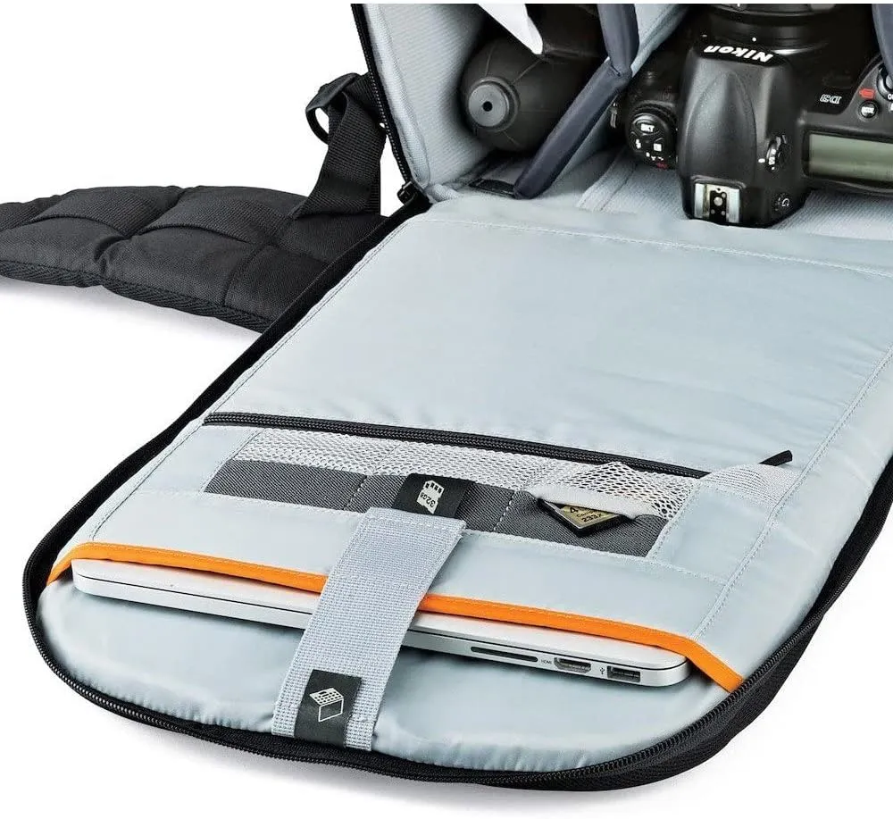 Lowepro LP37131, Flipside 500 AW II Camera Backpack, Fits Mirrorless, Compact Drone, DSLR with Lens, Extra Lenses, Black
