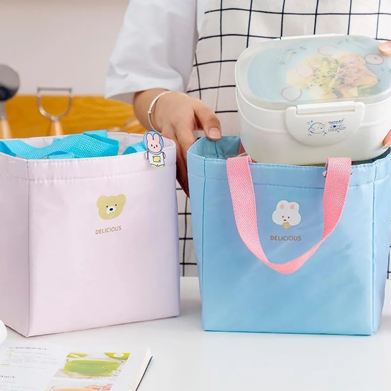 Lunch Bag 1PC 4Colours 18x13x19cm Thermal Insulated