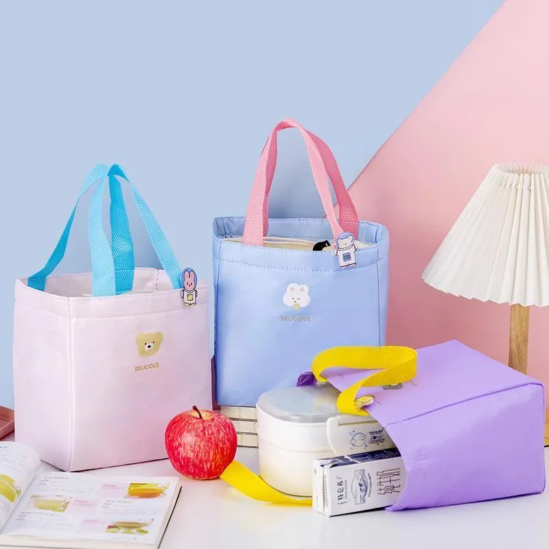 Lunch Bag 1PC 4Colours 18x13x19cm Thermal Insulated
