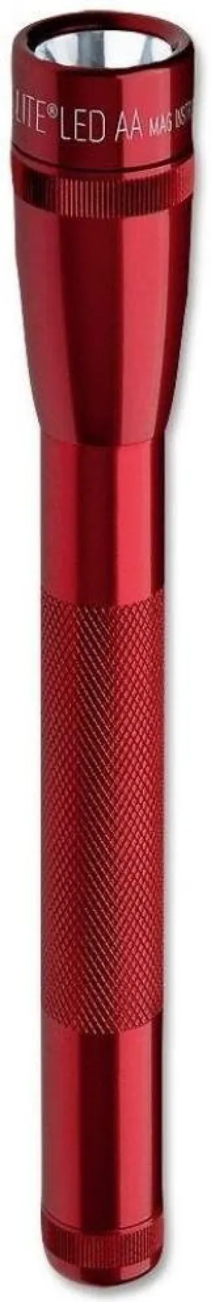 Maglite Mini LED 2-Cell AA Flashlight with Holster, Red