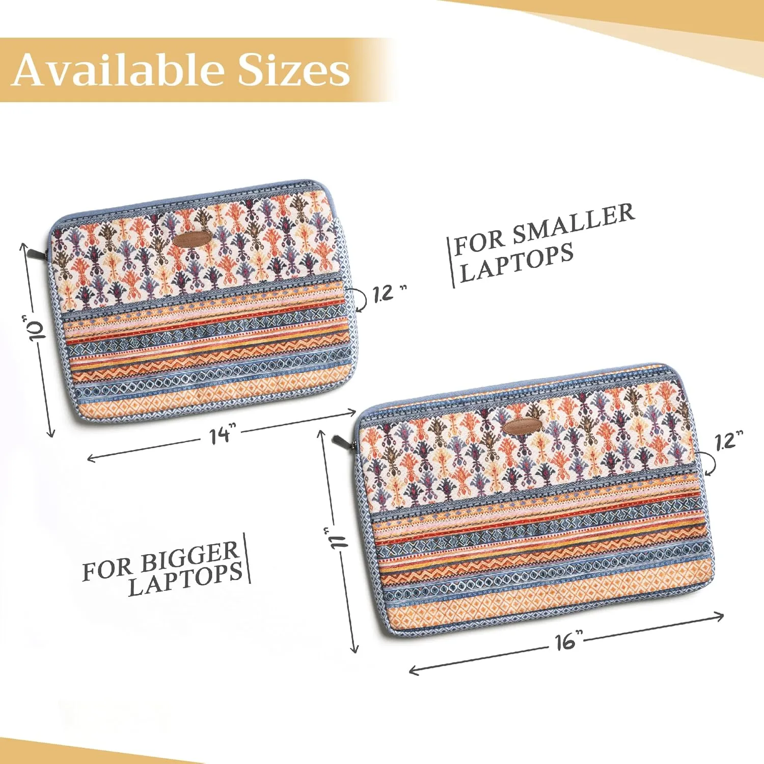 Maison d'Hermine Laptop Sleeve Stain and water repellent Cotton canvas