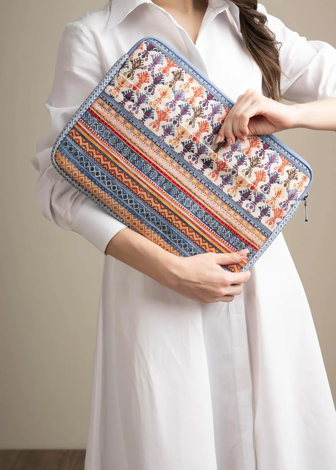 Maison d'Hermine Laptop Sleeve Stain and water repellent Cotton canvas