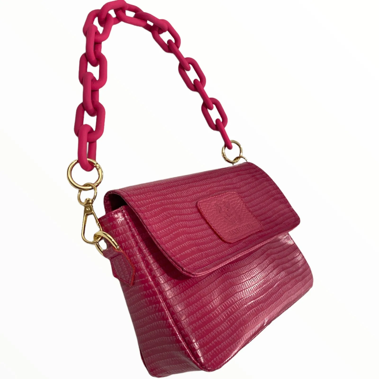 Mandy mini. Strong pink leather limited edition bag