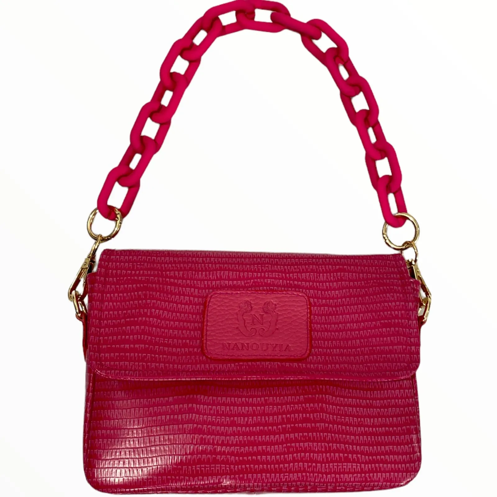 Mandy mini. Strong pink leather limited edition bag
