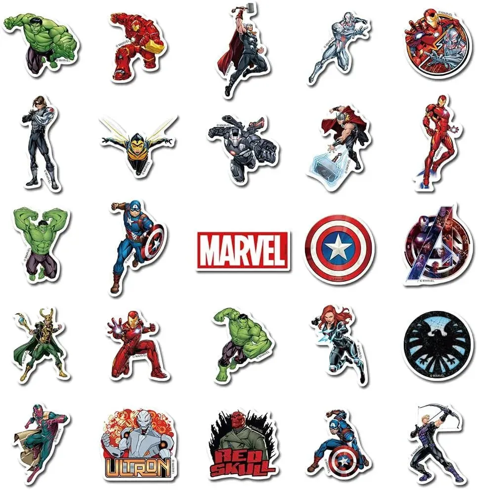 Marvel Sticker Pack (50 Pcs)