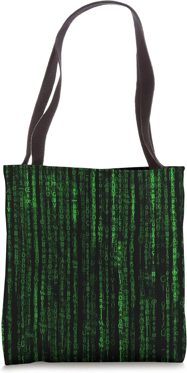 Matrix Code Tote Bag