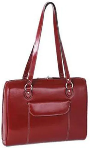 McKlein 15" Leather Ladies' Laptop Briefcase- GLENVIEW