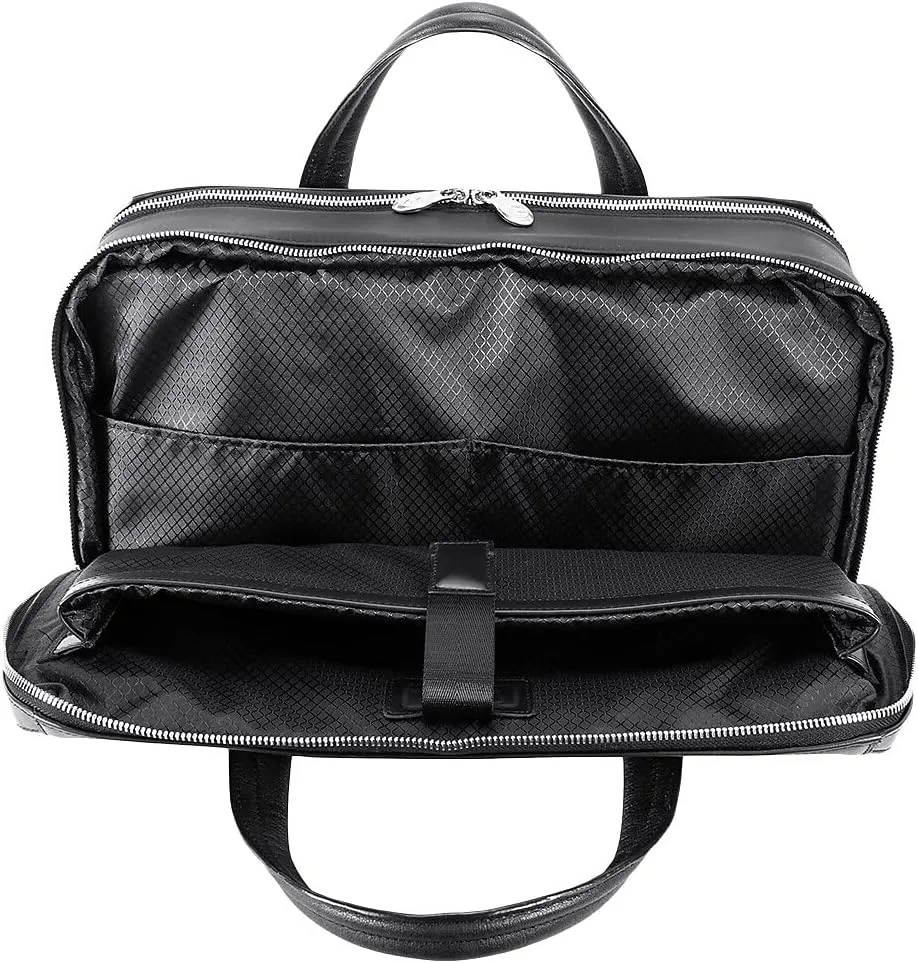 McKlein 17" Nylon Dual Compartment Laptop Briefcase- HARPSWELL