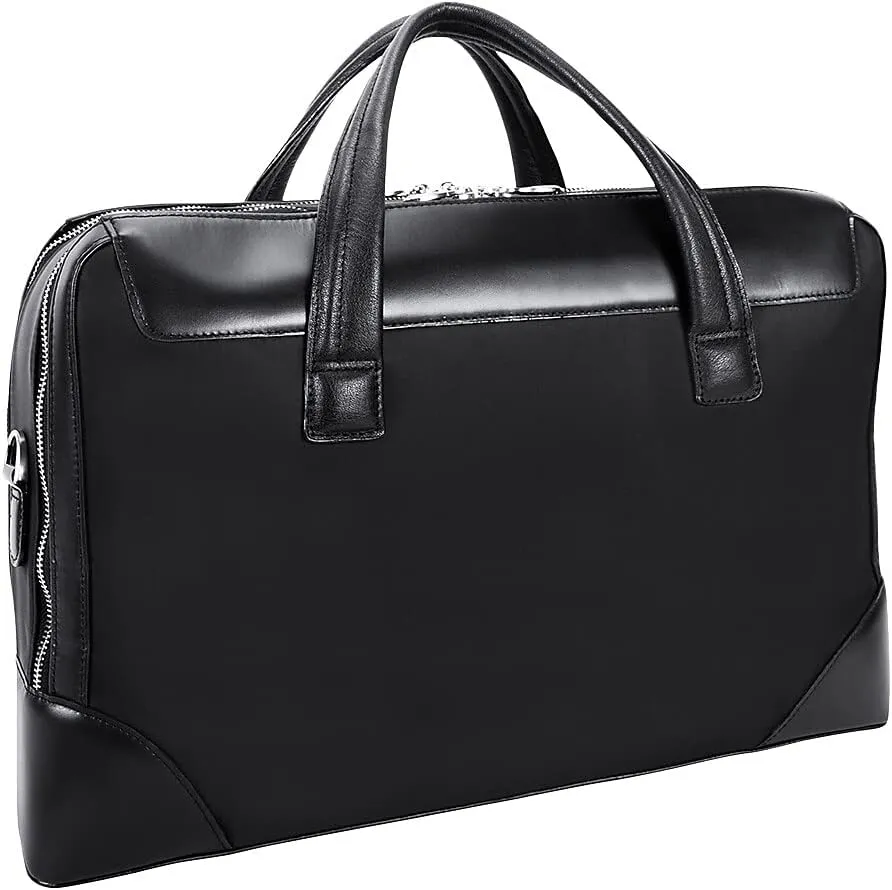 McKlein 17" Nylon Dual Compartment Laptop Briefcase- HARPSWELL